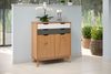 Scandik Kommode 2TR2SK Solid Pine Honig/Weiß/Grau B/H/T: 80 / 90 / 40 cm Bild 3