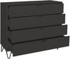 Kommode Erna 119x45x102 Anthrazit matt Lack 14720-D Bild 3