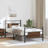 Einzelbettgestell Design für Erwachsene ohne Matratze Braun Eiche 75x190 cm Holzwerkstoff d4166e Bild 5