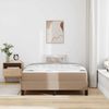vidaXL Bettrahmen mit Matratze Cappuccino 120 x 190 cm Stoff 3398622 Bild 3