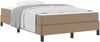 vidaXL Bettrahmen mit Matratze Cappuccino 120 x 190 cm Stoff 3398622 Bild 2