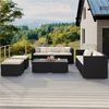 Yaheetech Gartenlounge-Set Balkonset 5er-Sofa-Set Patio-Set in Rattan-Optik, Gartengarnitur aus 2 Ecksofa & Sofa & Stuhl & Beistelltisch Bild 3