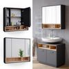 Badspiegelschrank Beatrice Anthrazit 80 x 72 cm Vicco Bild 2