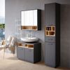 Badspiegelschrank Beatrice Anthrazit 80 x 72 cm Vicco Bild 4