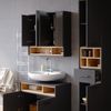 Badspiegelschrank Beatrice Anthrazit 80 x 72 cm Vicco Bild 5