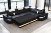Sofa Dreams Ecksofa Ledercouch Sofa Leder Como L Form Ledersofa, Couch, mit LED, wahlweise mit Bettfunktion als Schlafsofa, Designersofa Bild 3
