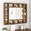 vidaXL Spiegelschrank mit LED Räuchereiche 91x15x76,5 cm 820448 Bild 4