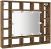 vidaXL Spiegelschrank mit LED Räuchereiche 91x15x76,5 cm 820448 Bild 3