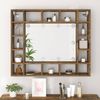 vidaXL Spiegelschrank mit LED Räuchereiche 91x15x76,5 cm 820448 Bild 5