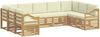vidaXL Ecksofa Set mit Kissen 9 pcs Weiß und Creme Polyester 3392520 Bild 2