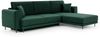 ELTAP 'Dalia' Ecksofa, Dunkelgrün, 95 x 190 x 289 cm, Rechts Bild 2