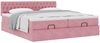 vidaXL Ottoman-Bett mit Matratzen Rosa 200x200 cm Samt 3312103 Bild 5