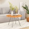 vidaXL Tischplatte Ø 60x3,8 cm Rund Massivholz Akazie 370051 Bild 2