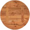 vidaXL Tischplatte Ø 60x3,8 cm Rund Massivholz Akazie 370051 Bild 5
