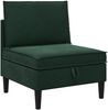 vidaXL Mittels Sofa mit Stauraum Dunkelgrün Samt 42027107 Bild 2