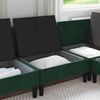 vidaXL Mittels Sofa mit Stauraum Dunkelgrün Samt 42027107 Bild 3