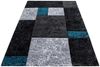 Kurzflor Teppich Hara rechteckig - 140x200 cm - Türkis Bild 2