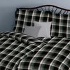 Fleuresse Lech Edelflanell Bettwäsche 200x220 Karo schwarz weiß grau 604308-01 Bild 3