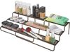 mDesign Gewürzregal Regal Küchenschrank Organizer Aufbewahrung Metall Bronze Bild 5