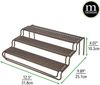 mDesign Gewürzregal Regal Küchenschrank Organizer Aufbewahrung Metall Bronze Bild 2