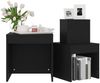 vidaXL Satztische 3-tlg. Schwarz Spanplatte [808595] Bild 4
