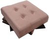 style home Sitzhocker faltbare Sitzbank mit Stauraum, 38*38*38cm (Aufbewahrungsbox mit Deckel, gepolstert Sitzwürfel Fußhocker), für Wohnzimmer Schlafzimmer, Sitztruhe aus Samt, Pink Bild 3
