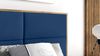 99rooms Umberto Boxspringbett 200x200 cm Velours MONOLITH Dunkelblau Bild 4