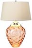 Elstead Samara Tischlampe klein Lachsfarben Schirm taupe 72cm Bild 2