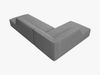 Micadoni Ecksofa Ruby 4-Sitzer Links Strukturierter Stoff Ottawa Grau Bild 4