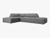 Micadoni Ecksofa Ruby 4-Sitzer Links Strukturierter Stoff Ottawa Grau Bild 2