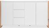Sideboard >Denver< in weiß / Dekor Artisan Oak - 160x88x40cm (BxHxT) Bild 2