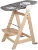 roba Treppenhochstuhl 'Born Up' - Set 2 in 1 - 'Sternenzauber' - mit Liegefunktion - ab Geburt - Natur Bild 4