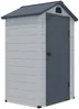 Vente-unique - CESIO Gartenhaus Harz GrauGrau - B 92 cm x H 168 cm x L 120 cm Bild 4