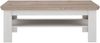 Couchtisch >ILOPPA< mit Ablage, in Schnee / Nelson Eiche Dekor - 120,6x45,3x60,4cm (BxHxT) Bild 3