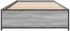 vidaXL Bettgestell Grau Sonoma 75x190 cm Holzwerkstoff und Metall 845124 Bild 4