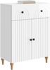 vidaXL Sideboard Hochglanz Weiß 66 x 34,5 x 90 cm Holzwerkstoff 894179 Bild 2