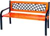 Gartenbank Parkbank Massivholz Metall pulverbeschichtet 120x52x74cm Bild 3