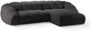 Micadoni Ecksofa Diana 4-Sitzer Rechts 3D-Stoff Espresso Bild 2