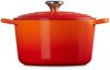 Le Creuset Signature Gusseisen-Bräter mit Deckel, Für alle Herdarten und Induktion geeignet, Rund, Ofenrot, 24,0 cm, 5 Bild 2