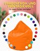 PATCH HOME Sitzsack Tropfenform – XL – Orange, bequemer Sitzsack aus Luxus-Polyester-Gewebe, bereits befüllt Bild 5