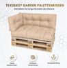 TexDeko Palettenkissen TexDeko Garden 5-TLG Palettenkissen-Set wasserabweisend gesteppt, 2x Palettenkissen + 2x Rückenkissen + 1x Seitenkissen Bild 2