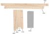 Strandliege Liegestuhl Gartenliege Klappbar Sonnenliege Holz Faltbar Blau Outdoor-Möbel Erholung Terrasse verstellbare Rückenlehne Armlehnen Bild 4