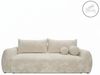 Wohnero24 - Höchste Qualität- Schlafsofa FIRELLO - 250 x 112 cm – Liegefläche 196 x 155 - Premium Velours - Schlaffunktion 196 x 155 cm – Creme Bild 3