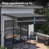 STEELSØN 'Kestria' Gelenkarmmarkise 250x200 cm, anthrazit, wetterfest und blickdicht, Markise mit Aluminium-Kassette und Wandhalterung, Balkonmarkise mit Handkurbel Bild 5