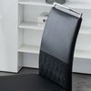 4er Set stuhl Ergonomische Rückenlehne Kunstleder & Leinen 7 cm Dicke Sitzpolsterung Mit Fußpolstern Moderner Design Bild 4