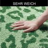 OTTO home Badematte Anna Leo, Badvorleger, Badezimmer Teppich, Duschvorleger, Höhe 15 mm, rutschhemmend beschichtet, schnell trocknend, fußbodenheizungsgeeignet, Polyester, rechteckig, mit Animal Print, modernes Muster, Leo, weich Bild 4