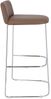 Barhocker Ragno aus Leder, Taupe, 39 x 43 x 88 cm Bild 3