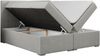 Boxspringbett mit 2 Bettkästen, Matratze und Topper, Polsterbett - ALLY - 140x200cm - Hellgrau Stoff - H3 Bild 4