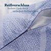 Bettwäsche Satin 80x80+135x200 Raute Blau Bild 5