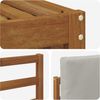 vidaXL Outdoor-Sofagarnitur mit Kissen 5 pcs Natürlich und Hellgrau 3374631 Bild 5